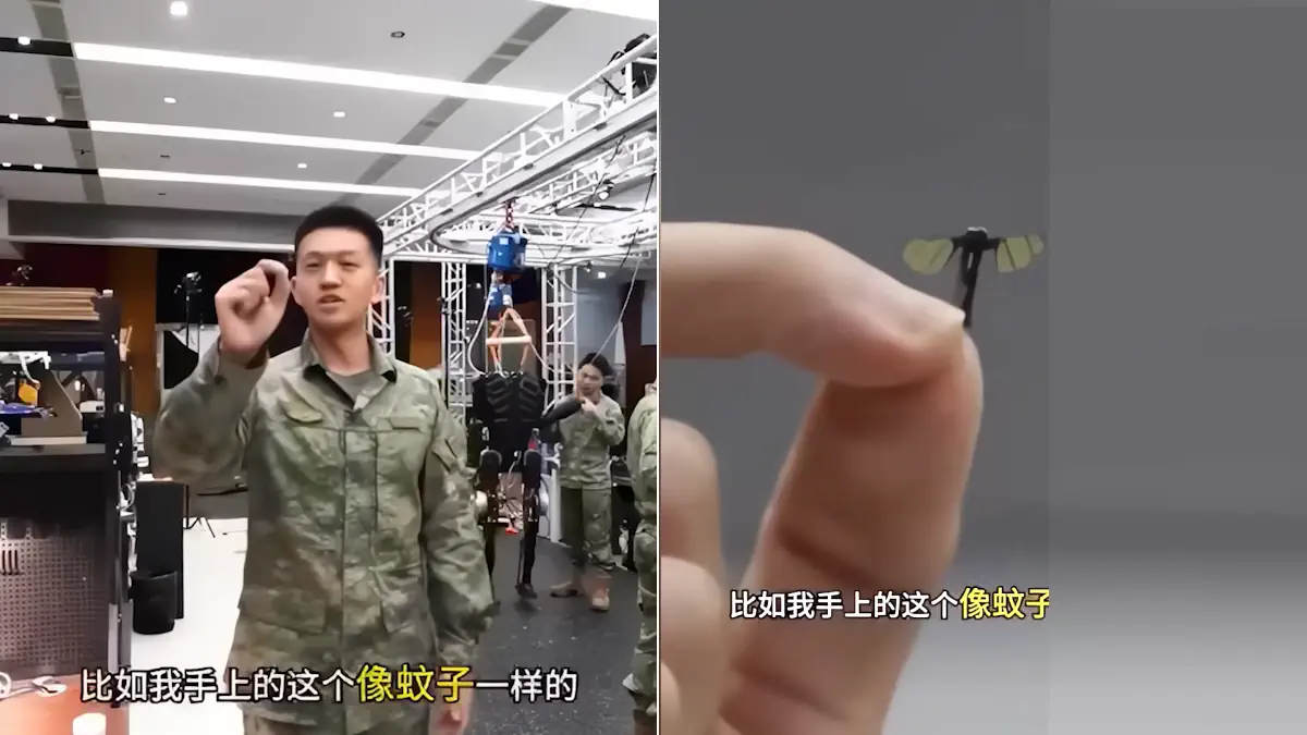 micro drone grande come una zanzara esercito cinese