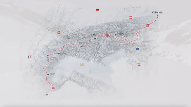 percorso alpine quest itinerario