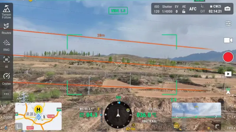 riconoscimento ostacoli dji matrice 400
