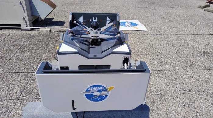 immagine di sorveglianza interporto padova con i droni