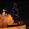 drone show roma castel sant angelo film superman