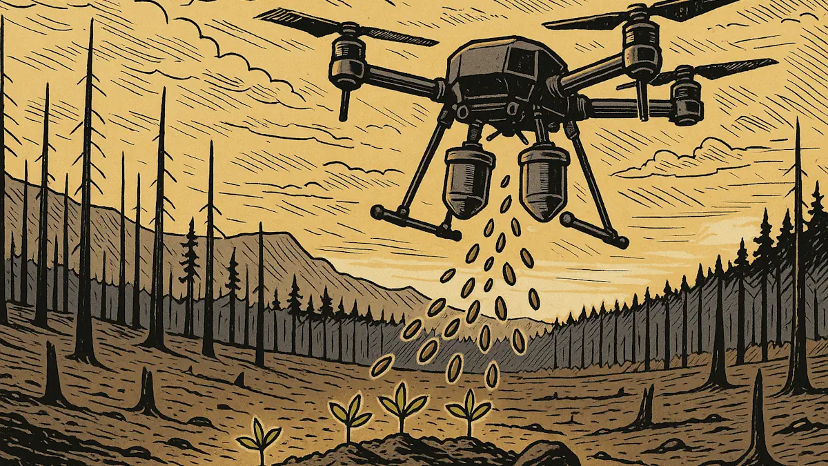 flashforest canada pianta alberi dopo gli incendi