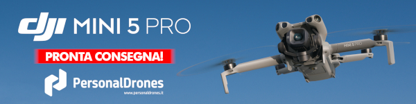 banner pubblicitario personal drones dji mini 5 pro