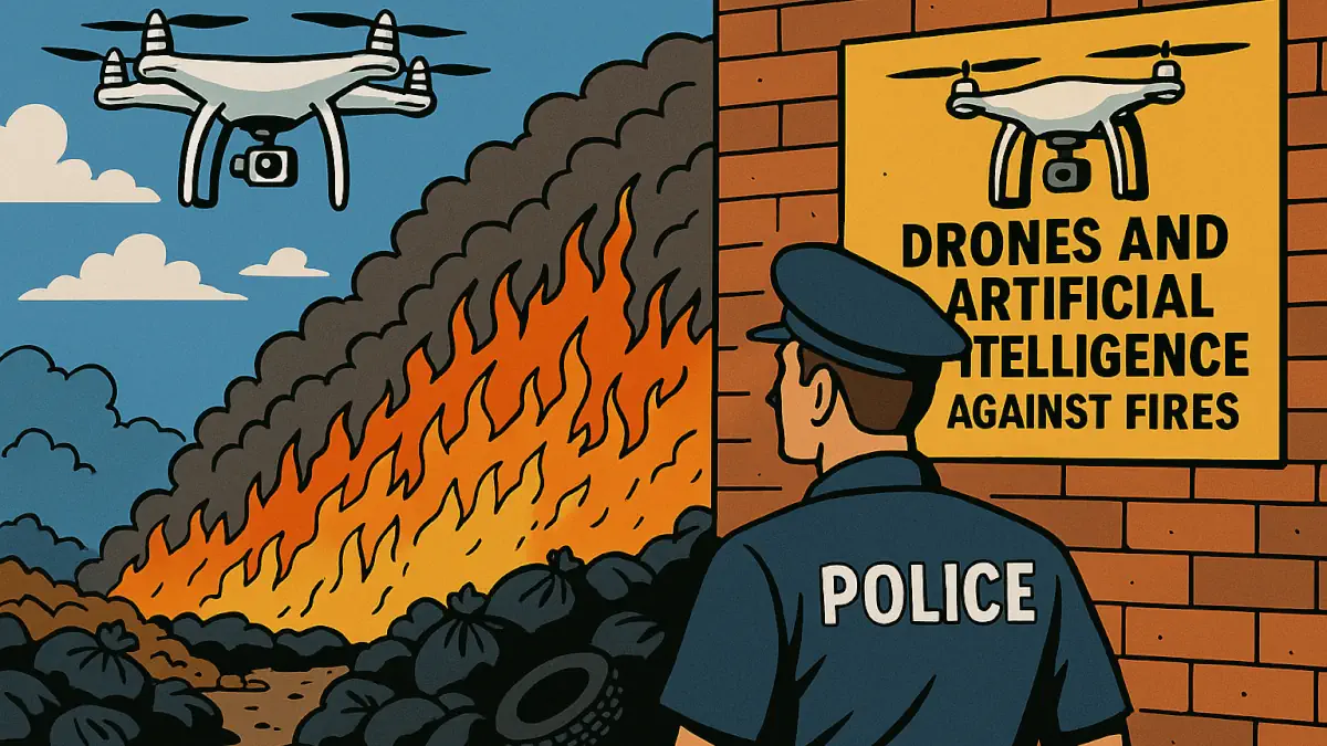 droni e IA controllo terra di fuochi