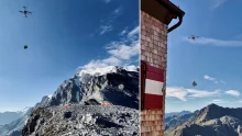 consegne coi droni ai rifugi montani alto adige bolzano