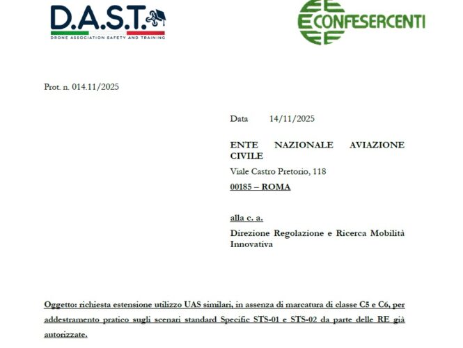 immagine di lettera dast uas simil c5 c6