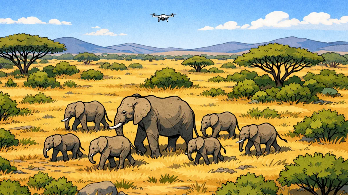 nuovo studio elefanti africani si abituano ai droni se usati correttamente