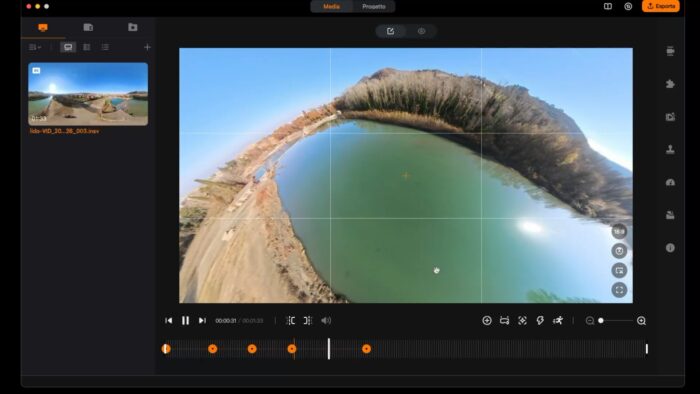Montaggio video con programma AntiGravity