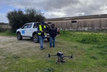 immagine di operazione rilievo niscemi south drone