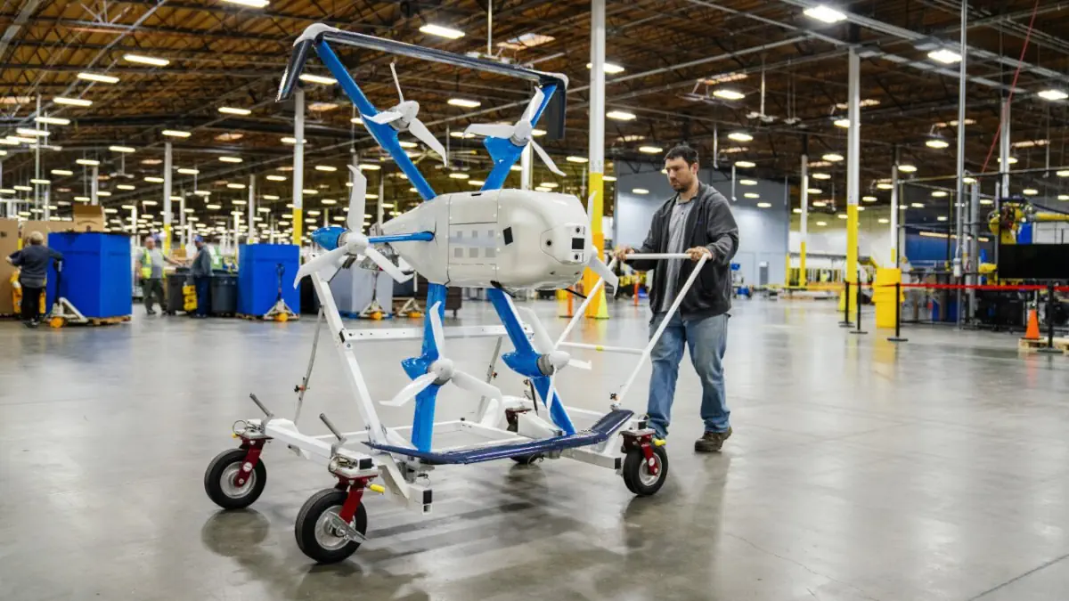 amazon prime air estende servizio sobborghi di chicago illinois