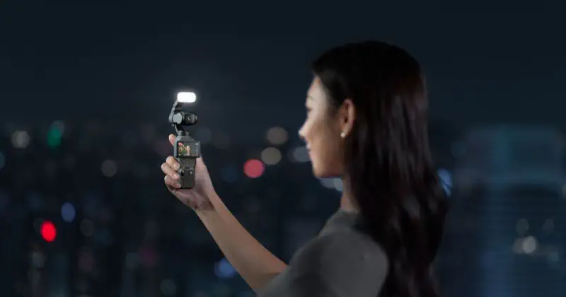 osmo pocket 4 riprese di notte