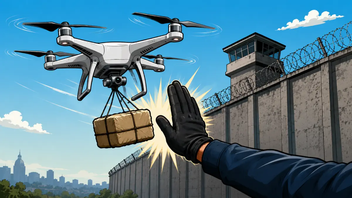 napoli poggioreale carcere drone intercettato mentre consegna droga