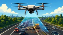 droni sperimentazione autostrada a7 milano genoa