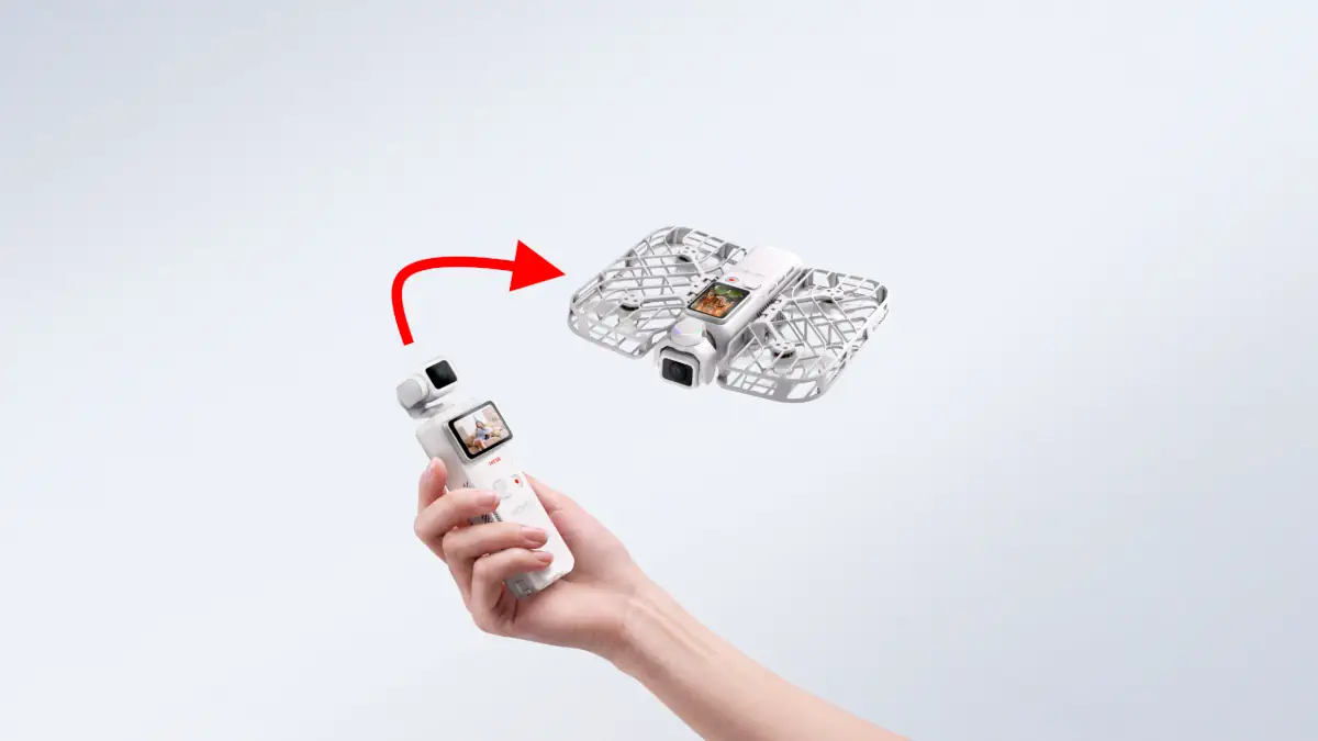 hoverair versa da camera handheld a drone