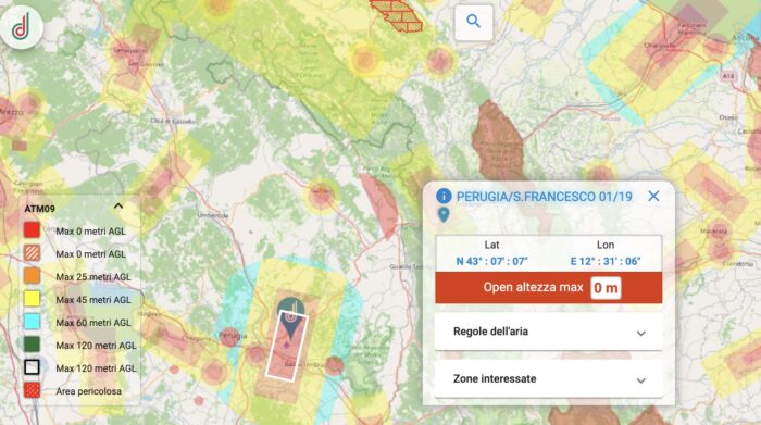 Zone Rosse UAS divieto per i droni