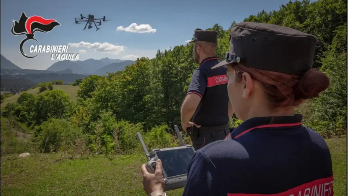 droni per i carabinieri de l'aquila