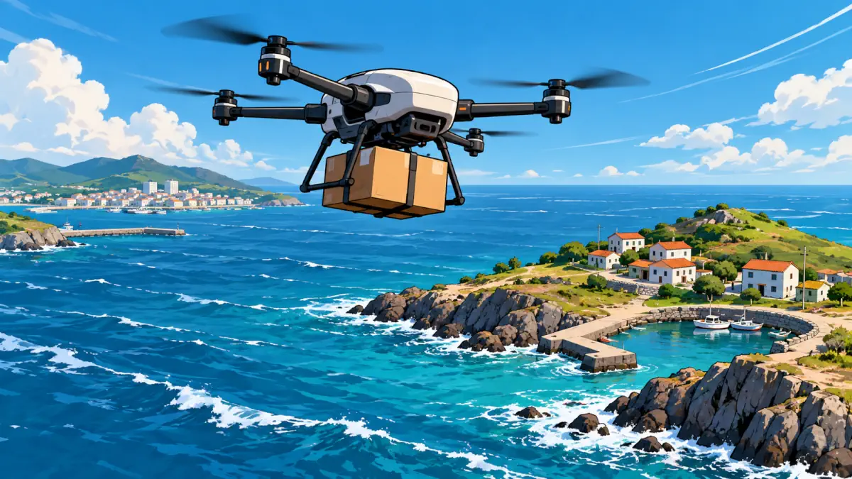 taiwan test droni per consegna beni di prima necessità sulle isole penghu