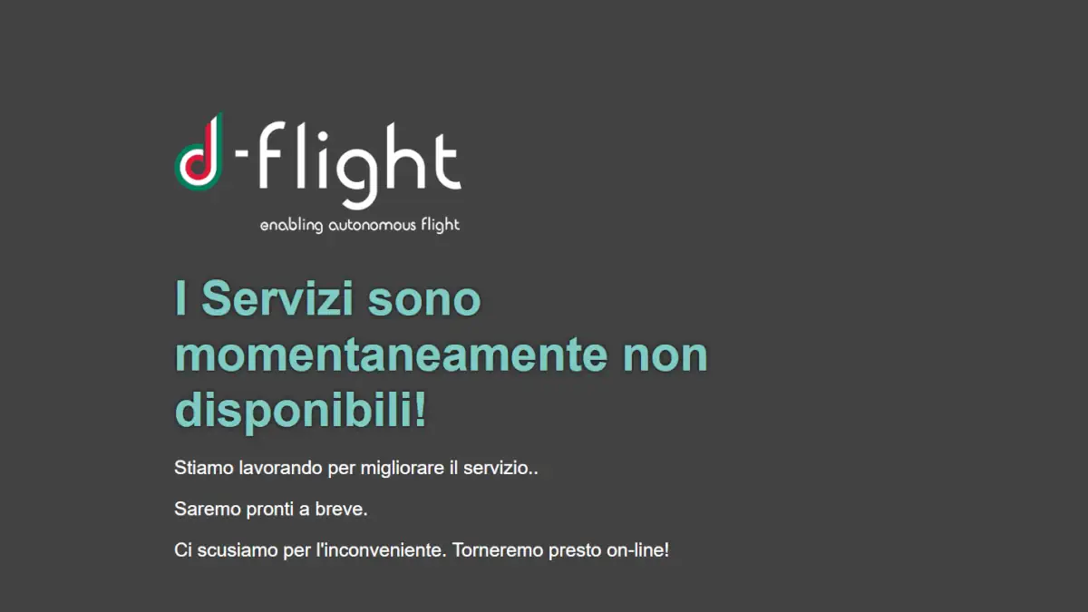 d-flight non raggiungibile 22.10.2026