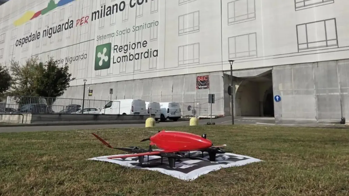 ospedale niguarda milano sperimentazione consegne coi droni